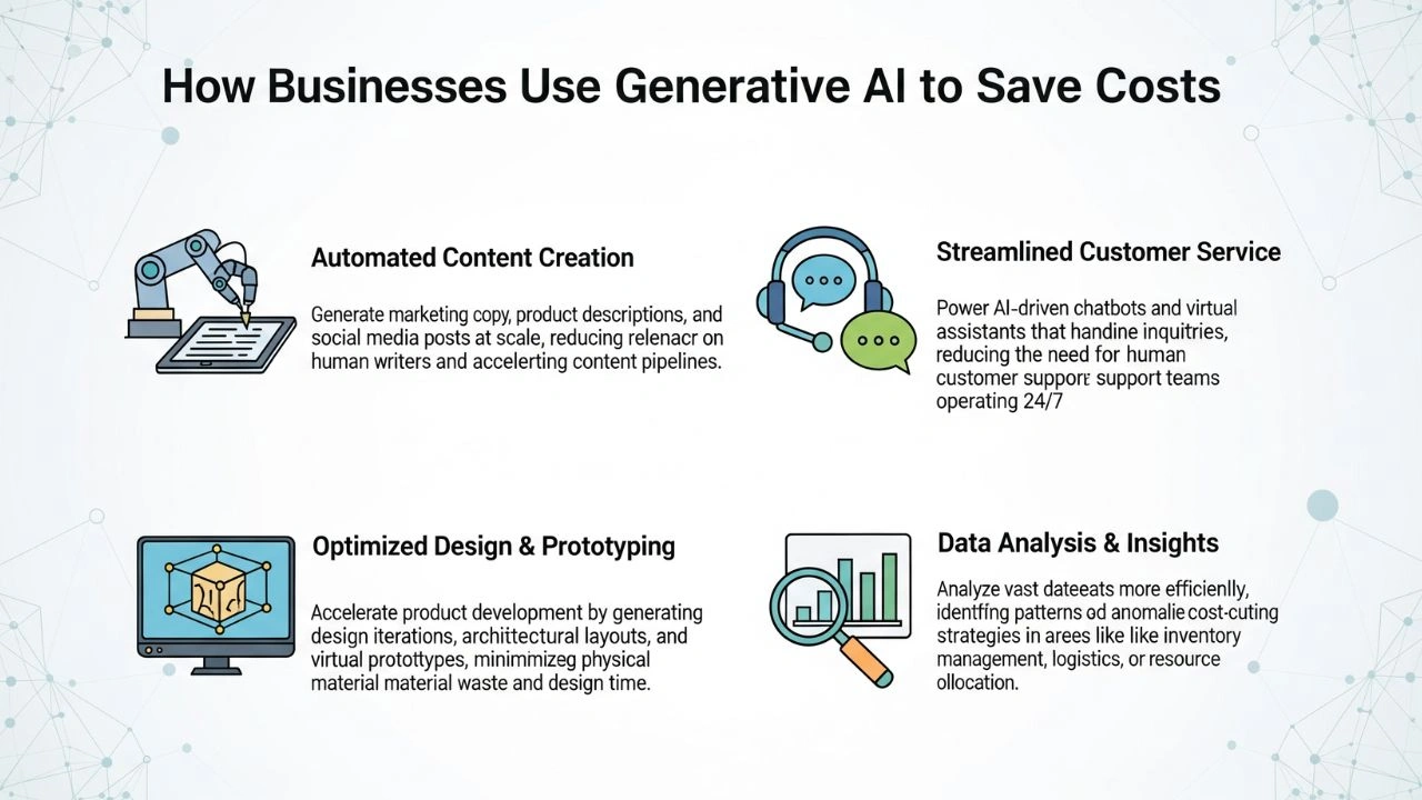 How Businesses Use Generative AI to Save Costs